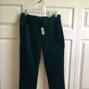 Talbots Dark Green Corduroy Pants
